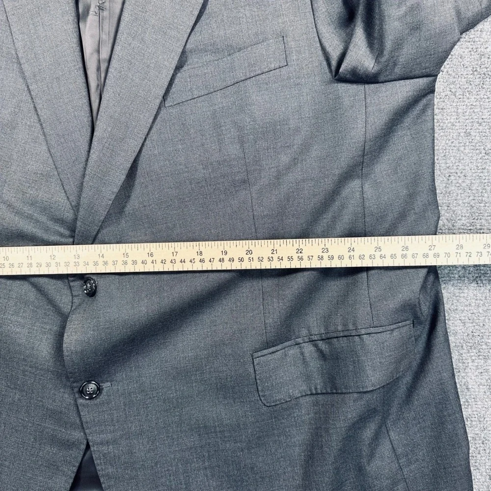Mode Elegante 50R Vitale Barberis Canonico Super 150s Wool Gray Blazer Jacket
